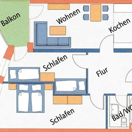 Lägenhet Ferienwohnung Nordseebrandung A2.4
